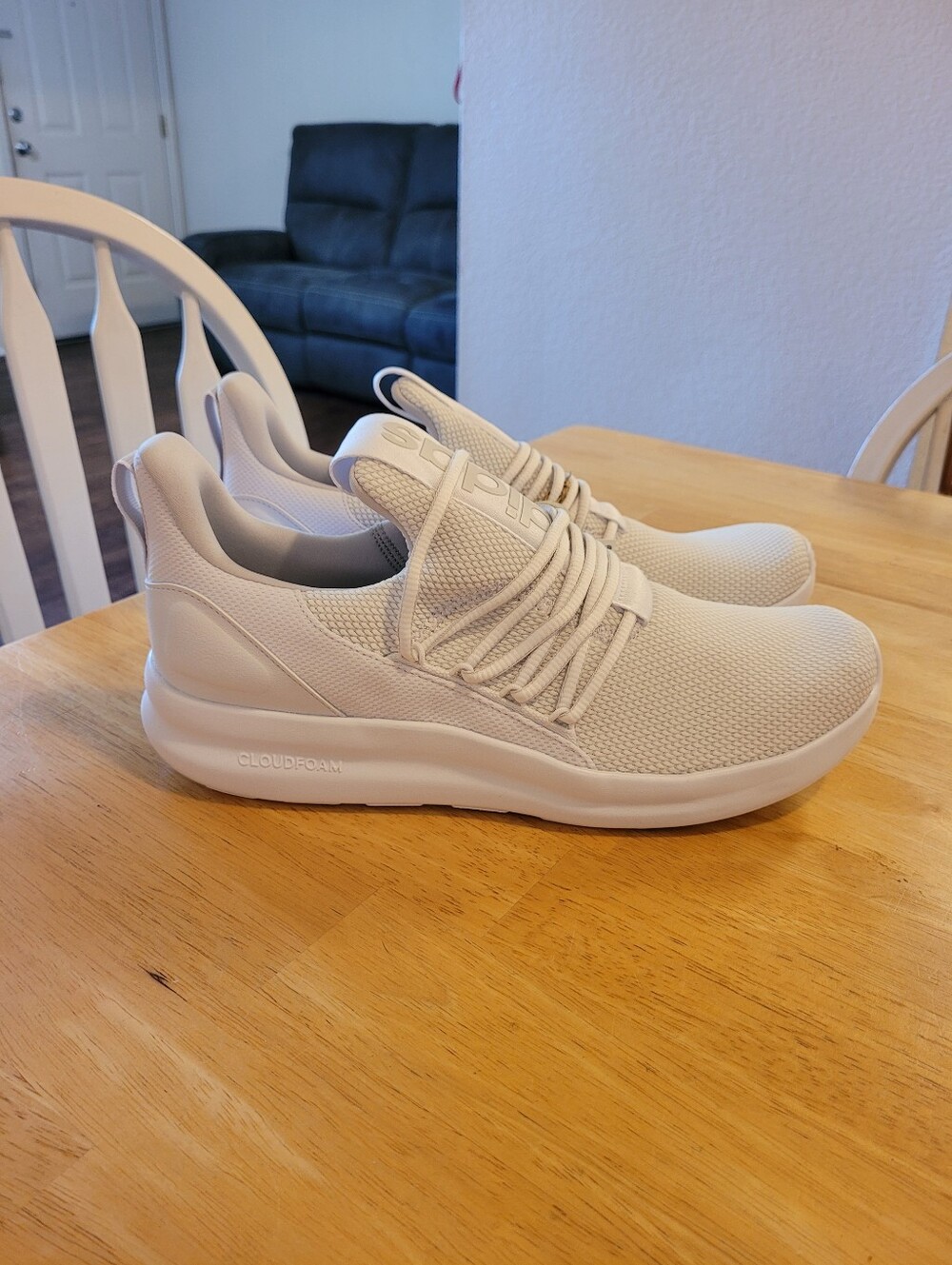 NWT Men's White Adidas Lite Racer Adapt 7 Size 11 1/2